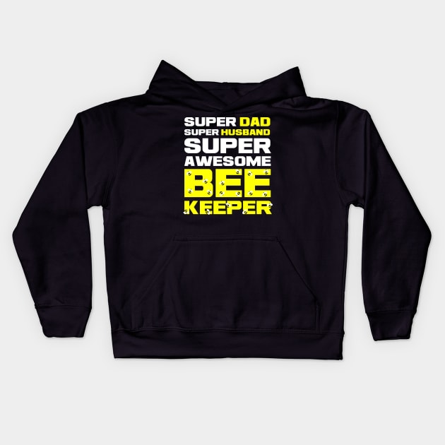 Awesome Beekeeper Kids Hoodie by TheBestHumorApparel